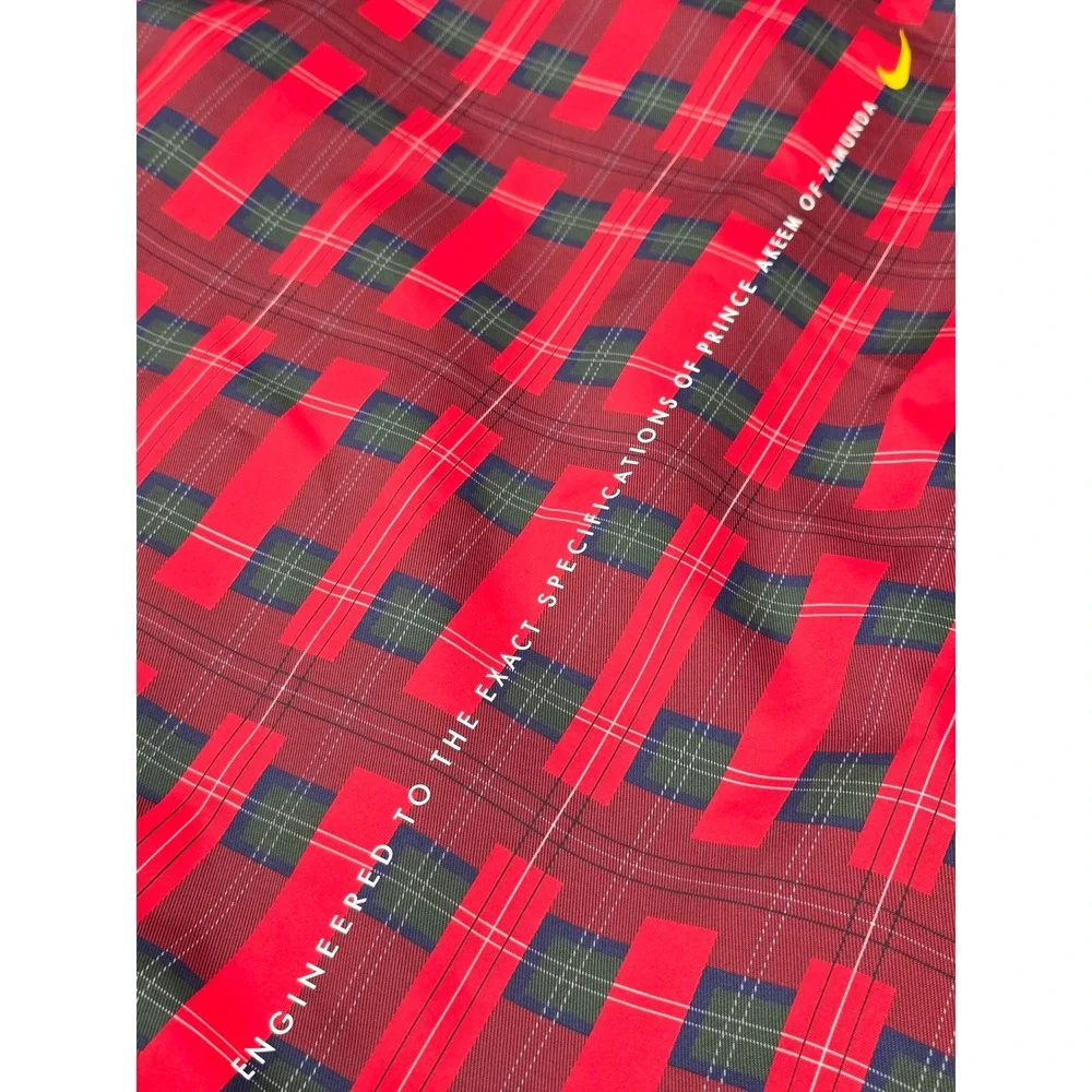 Nike‎ Giannis Coming to America Track Jacket Red Plaid Prince Akeem 2XL